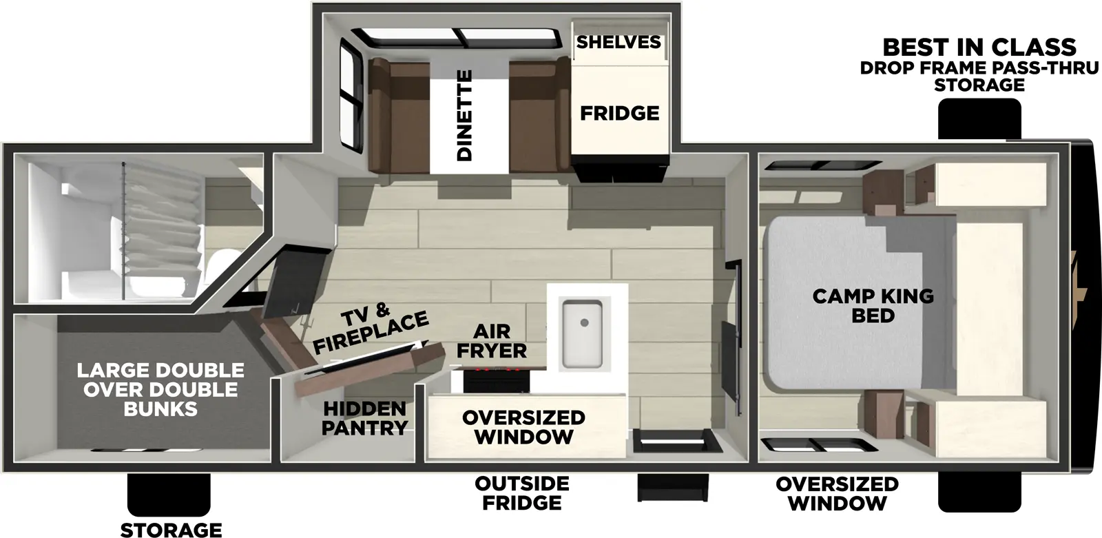 Avenger 23BHS Floorplan